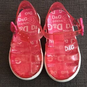 Dolce and gabanna junior jelly shoes